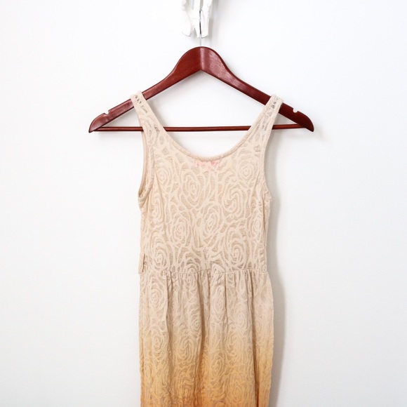 Saphia Ombré Cream & Orange Maxi Dress - Picture 2 of 7
